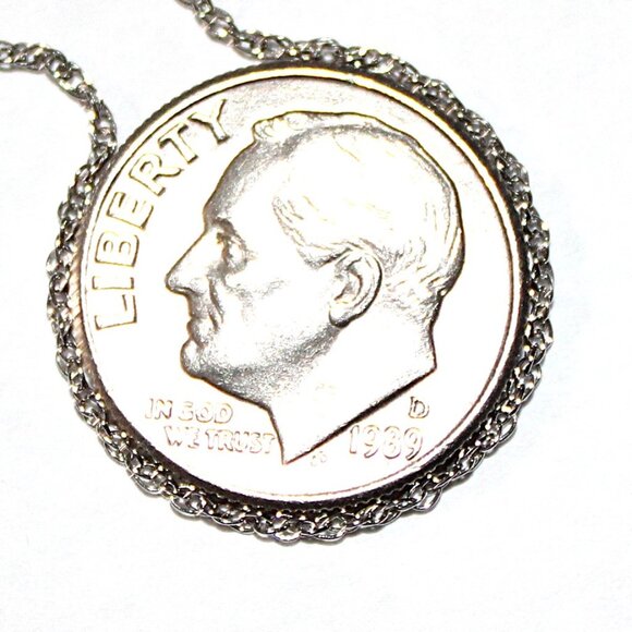 Sterling Silver Floating Abstract Necklace 18 Inches - Picture 4 of 7